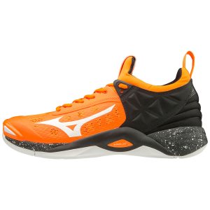 Mizuno Wave Momentum Παπουτσια Βολλευ Ανδρικα - Πορτοκαλι/Μαυρα